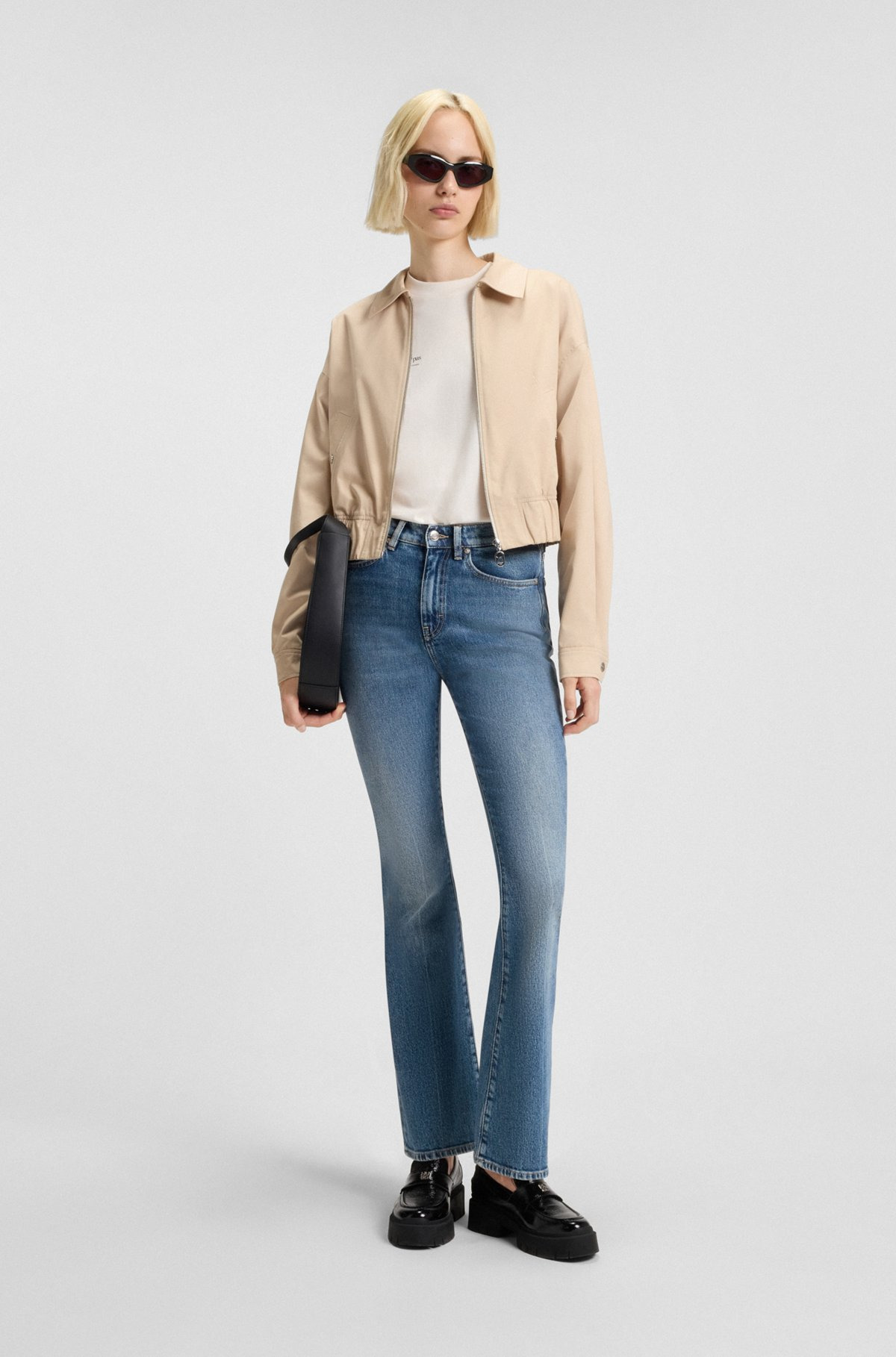 SKINNY-FIT JEANS IN BLUE STRETCH DENIM - 3