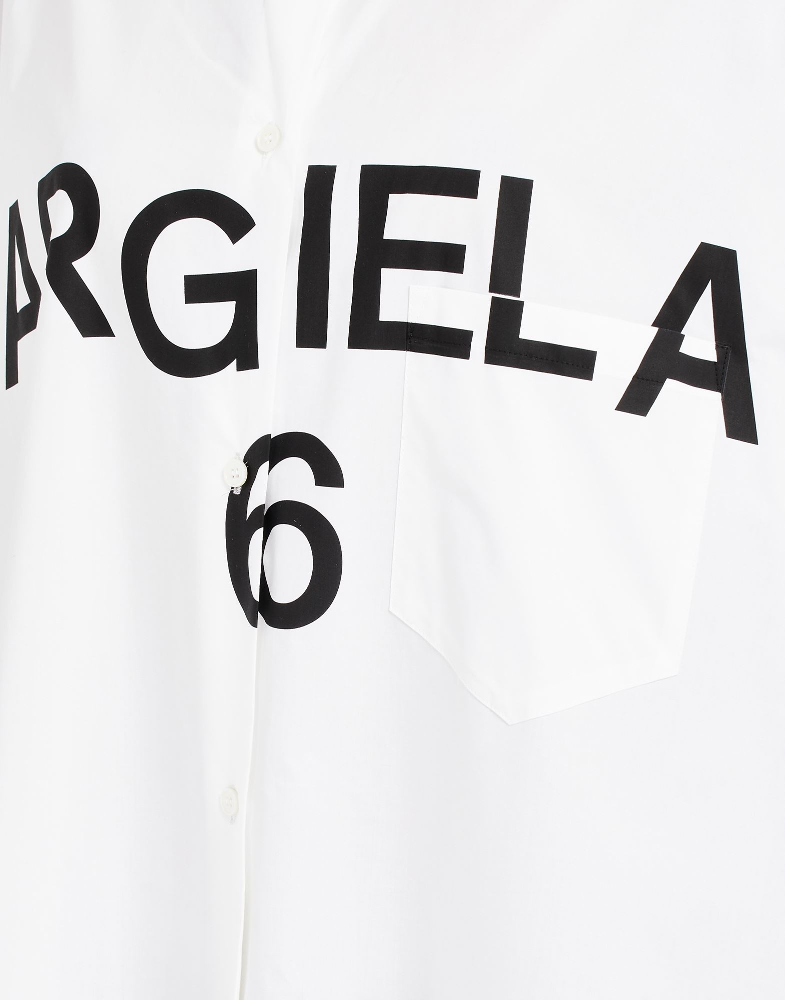 Margiela 6 poplin shirt-dress - 6