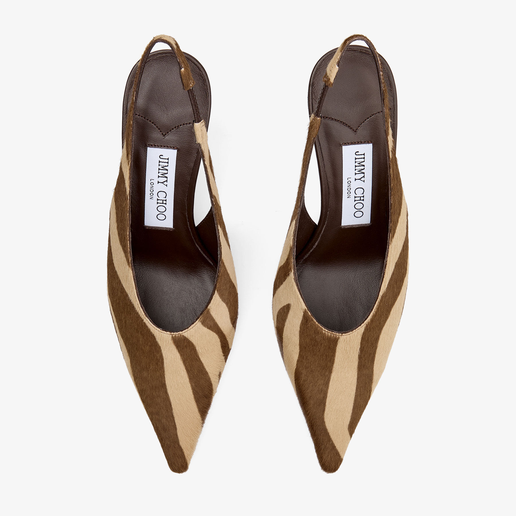 Isa 80
Chocolate Zebra Printed Pony Pumps - 4
