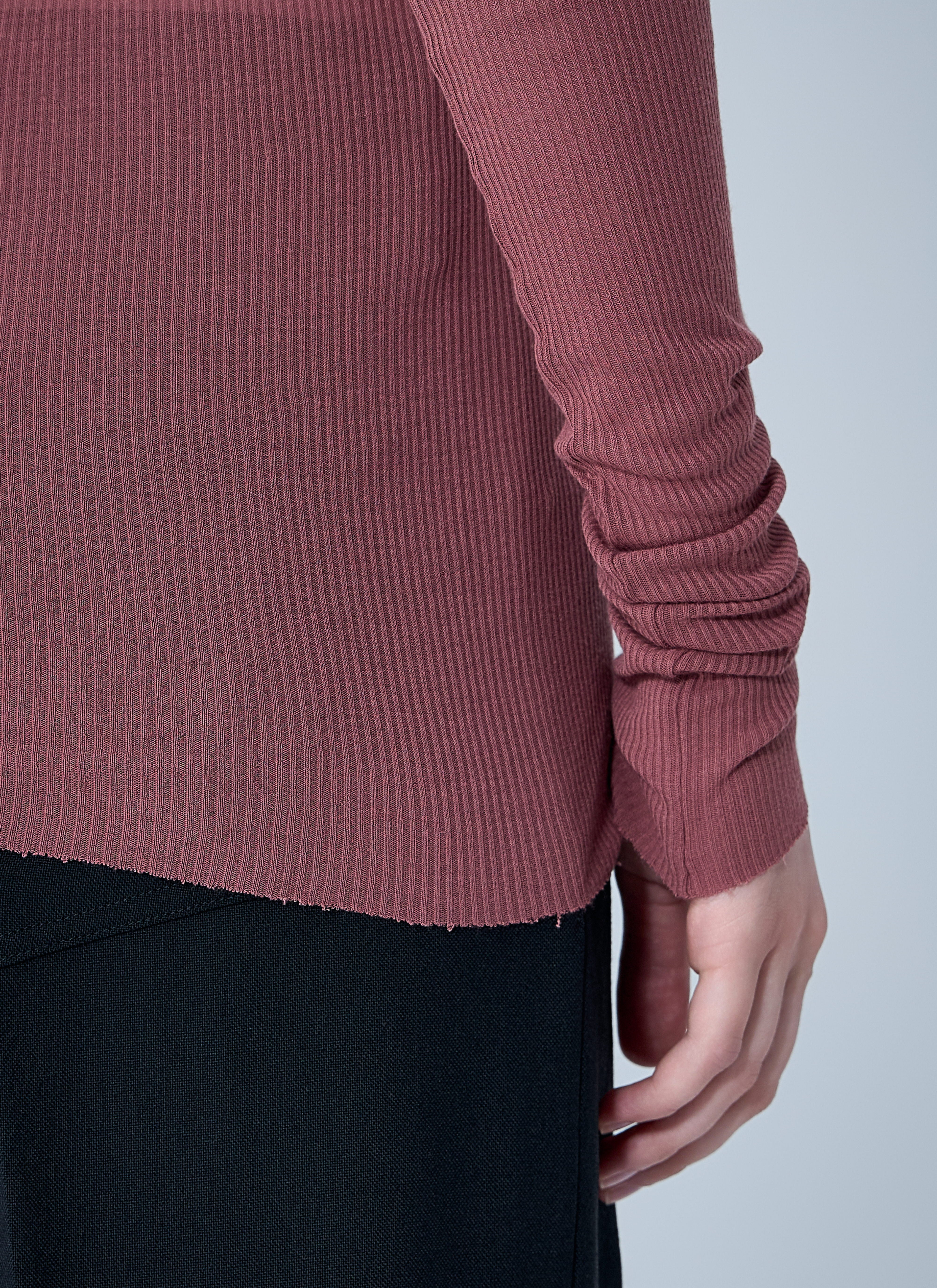 Rick Owens Women Ribbed Long Sleeve Top - 6