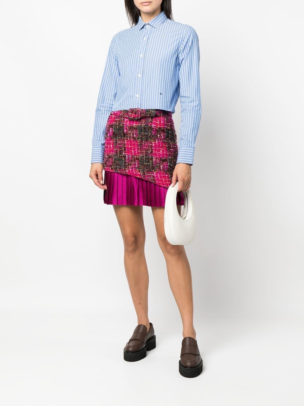 boucle pleated skirt - 2