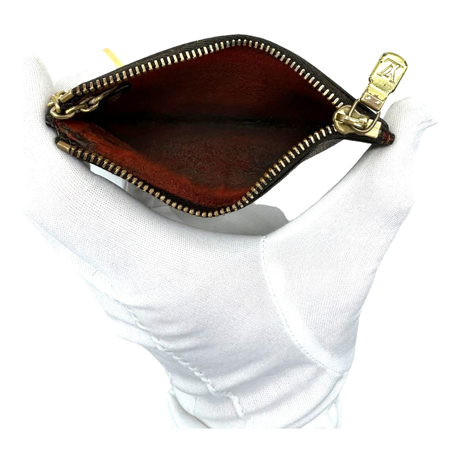 Louis Vuitton Two Tone Key Pouch Cles - Damier Ebene - 6
