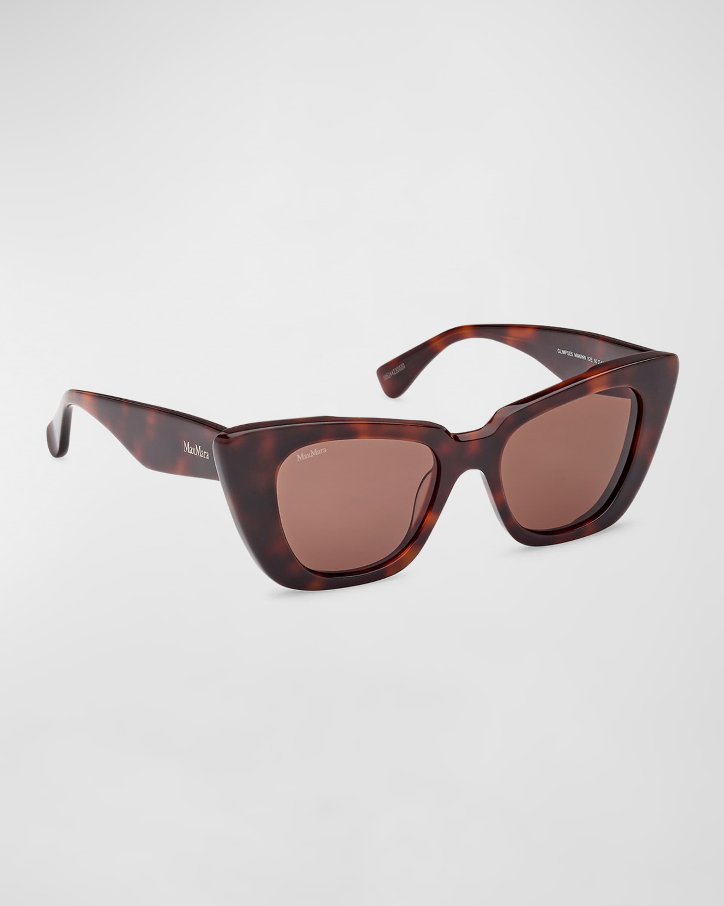 Glimpse Tortoise Acetate Butterfly Sunglasses - 1