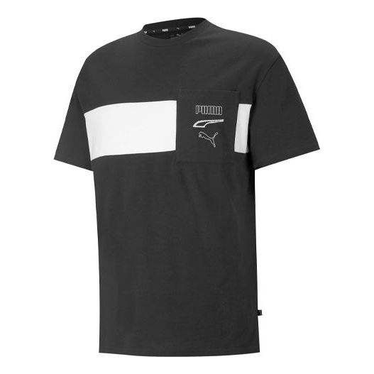 PUMA Rebel Mens Crew Neck Short Sleeve T-Shirt 'Black' 845579-01 - 1