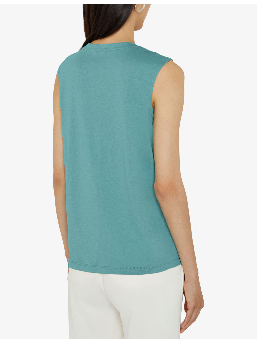 Cotton-Silk Jersey Tank Top - 4