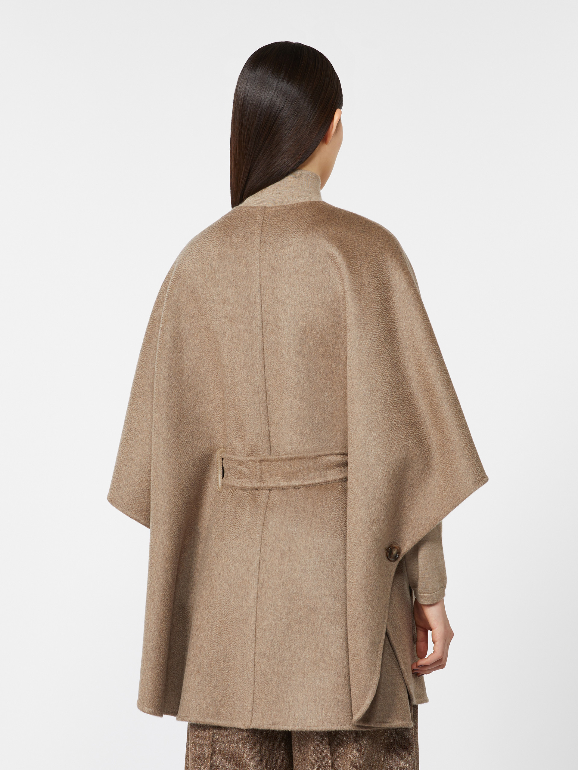 RING Cashmere cape with belt - 4