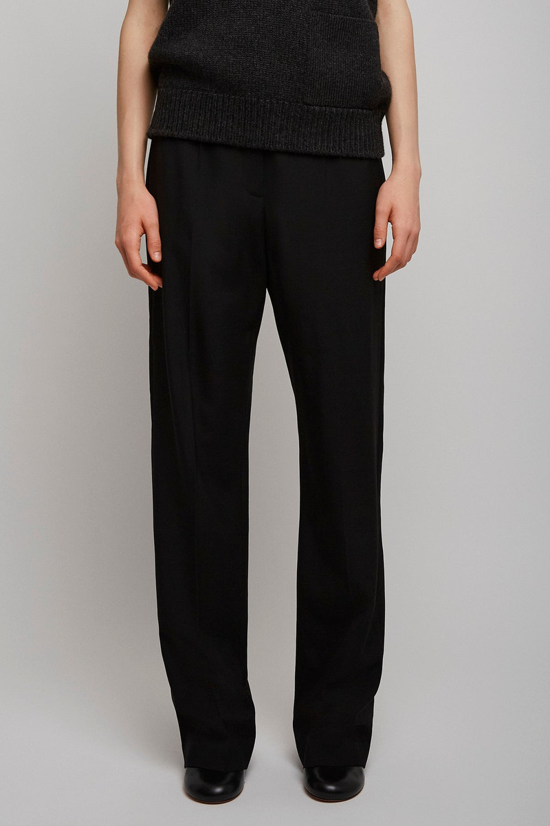 The Row Hiram black wool pants outlook