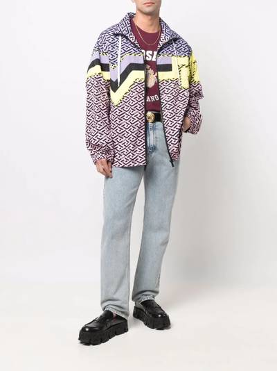 VERSACE Greca hooded lightweight jacket outlook