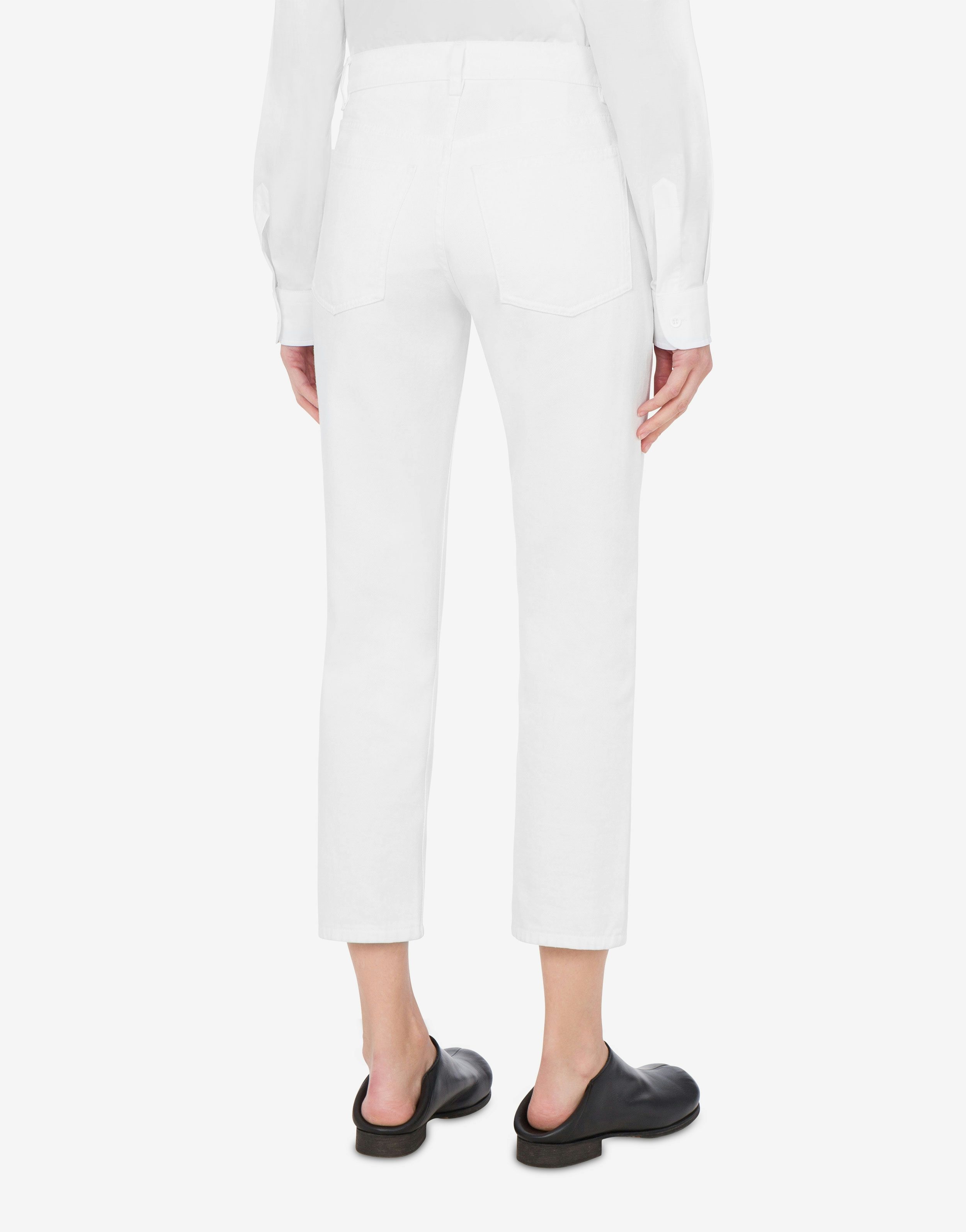 CROPPED COTTON BULL TROUSERS - 3