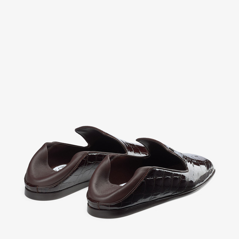 Eliot Slipper Sambuco Croc-embossed Leather Slippers 4