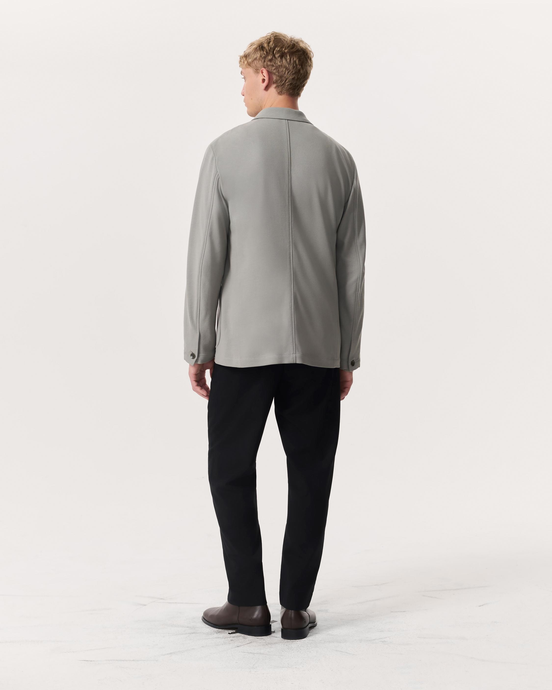 Achilles Italian Cotton-Blend Knit Blazer - 5