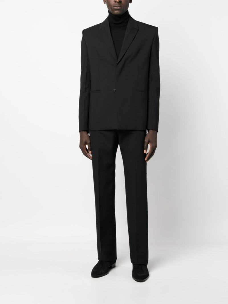 Givenchy logo-tape tailored trousers outlook