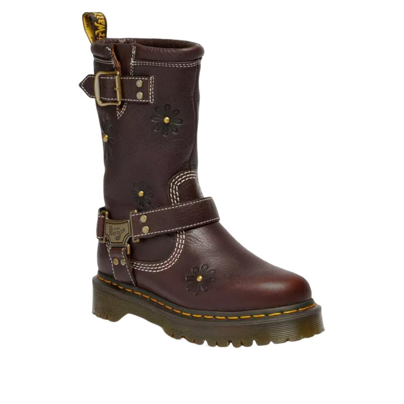 Dr. Martens Anistone Hi Flower Rigger Boots 'Dark Brown' 42823200 - 1