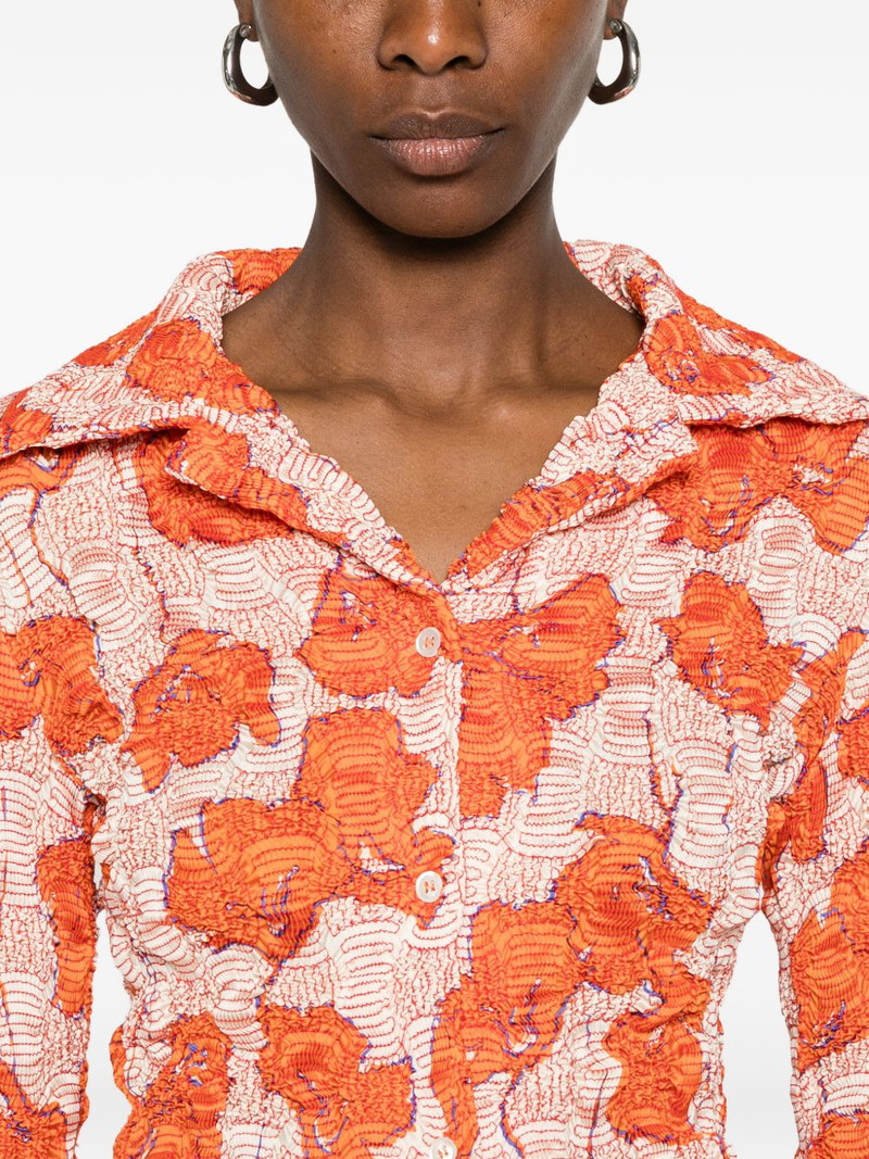 Erin crinkled floral shirt 5