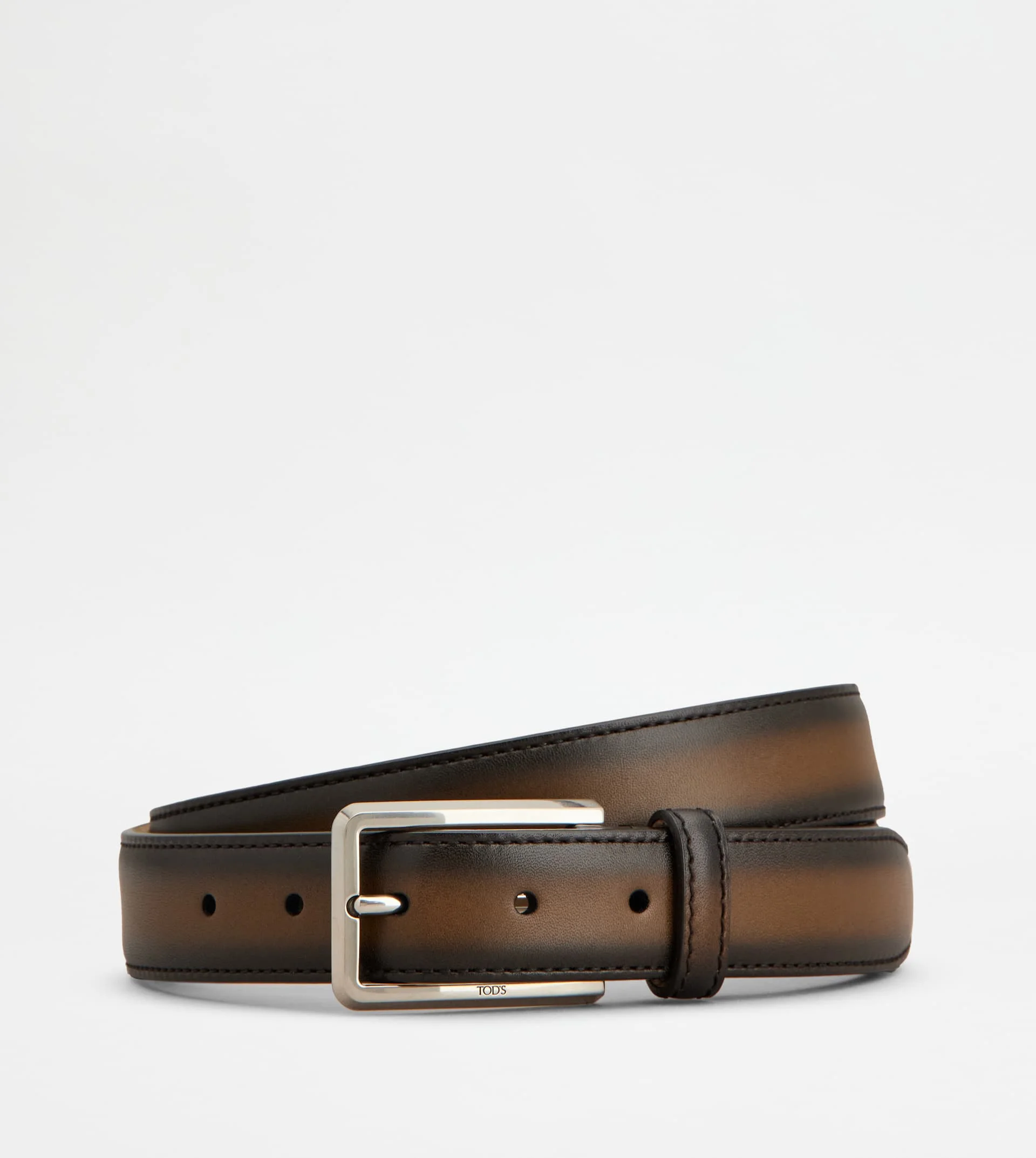 BELT IN LEATHER - BROWN - 1