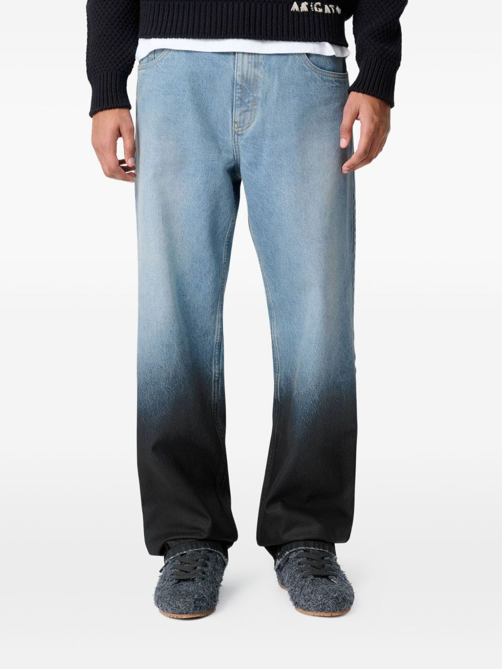 Zine Coated dip-dye jeans - 4
