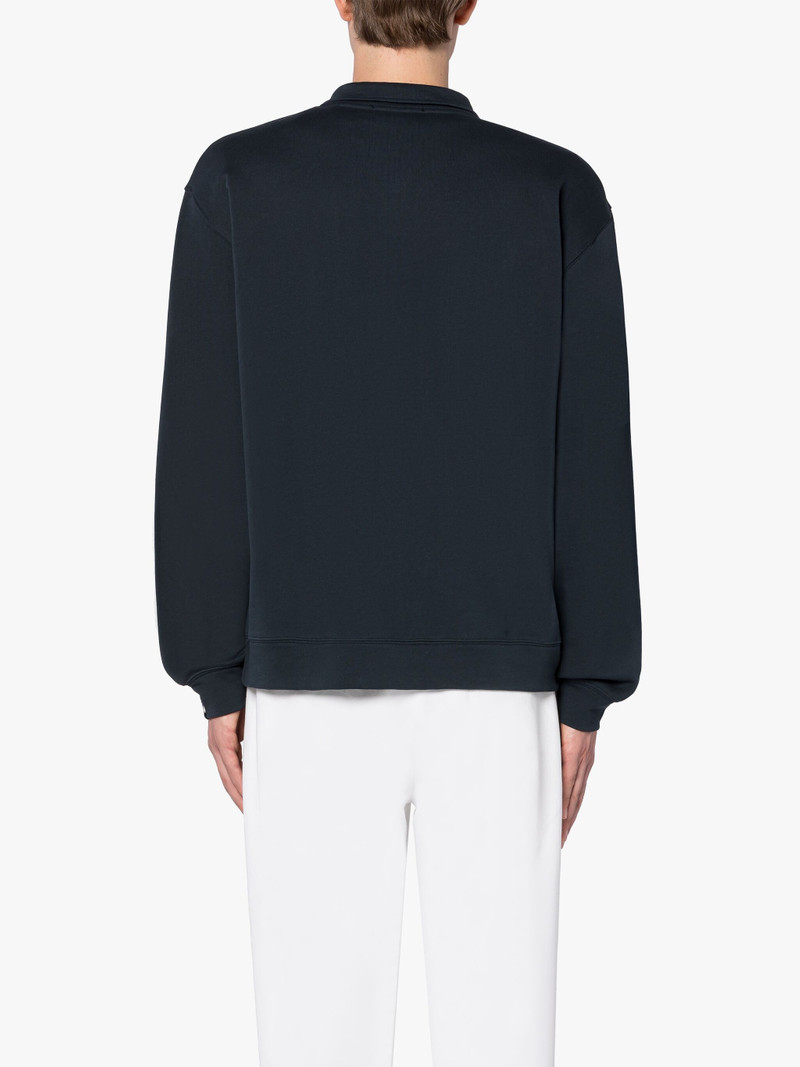 NAVY COTTON BOX LOGO SWEATSHIRT 4