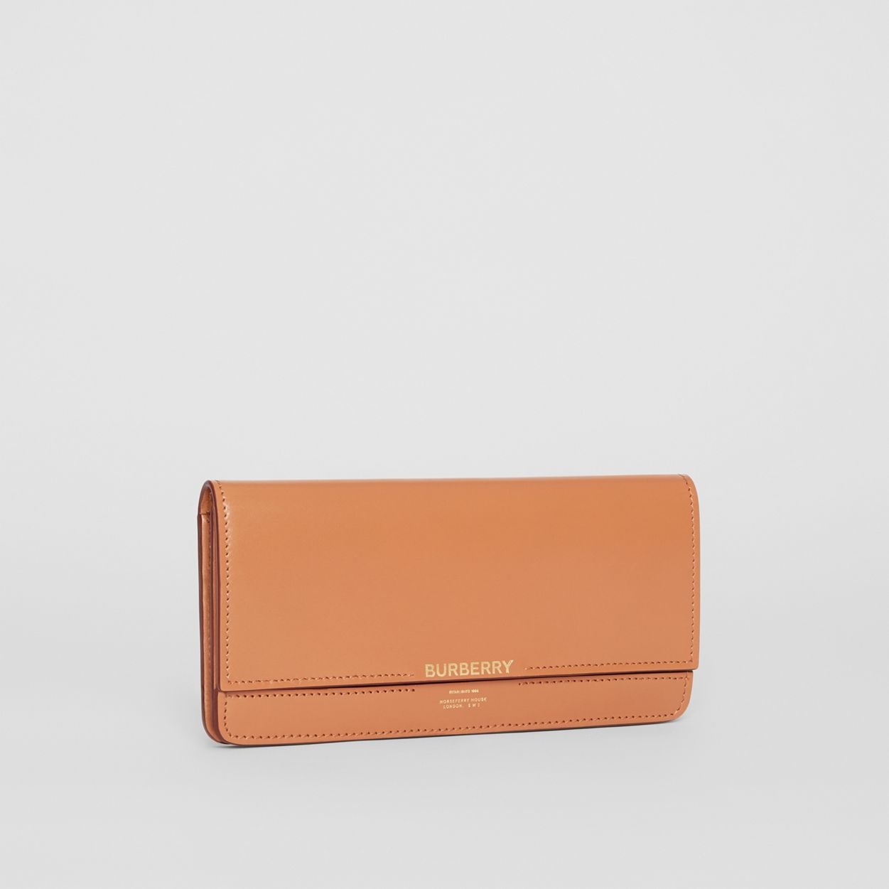 Horseferry Embossed Leather Continental Wallet - 5