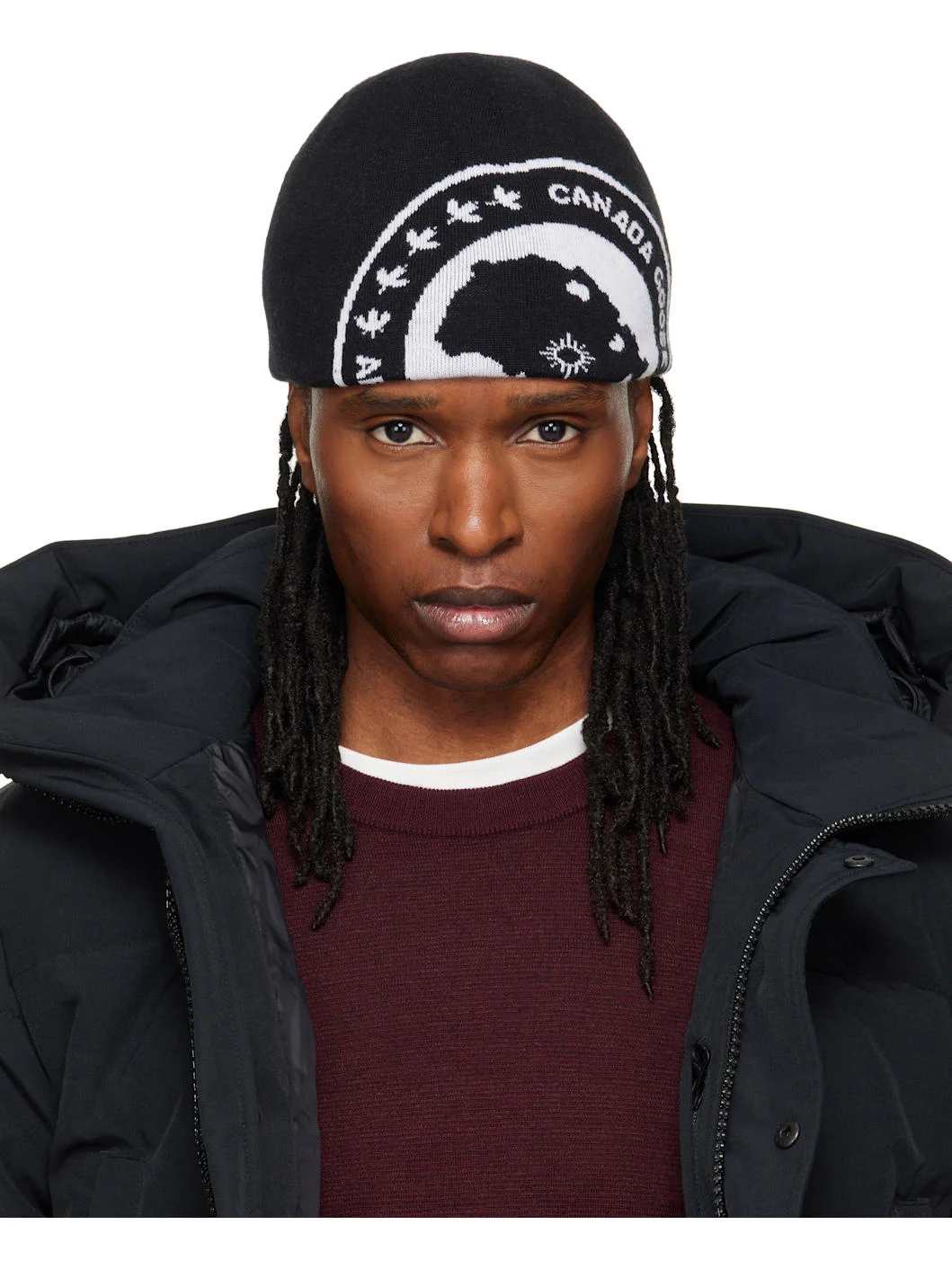 Black Arctic Contrast Beanie - 1