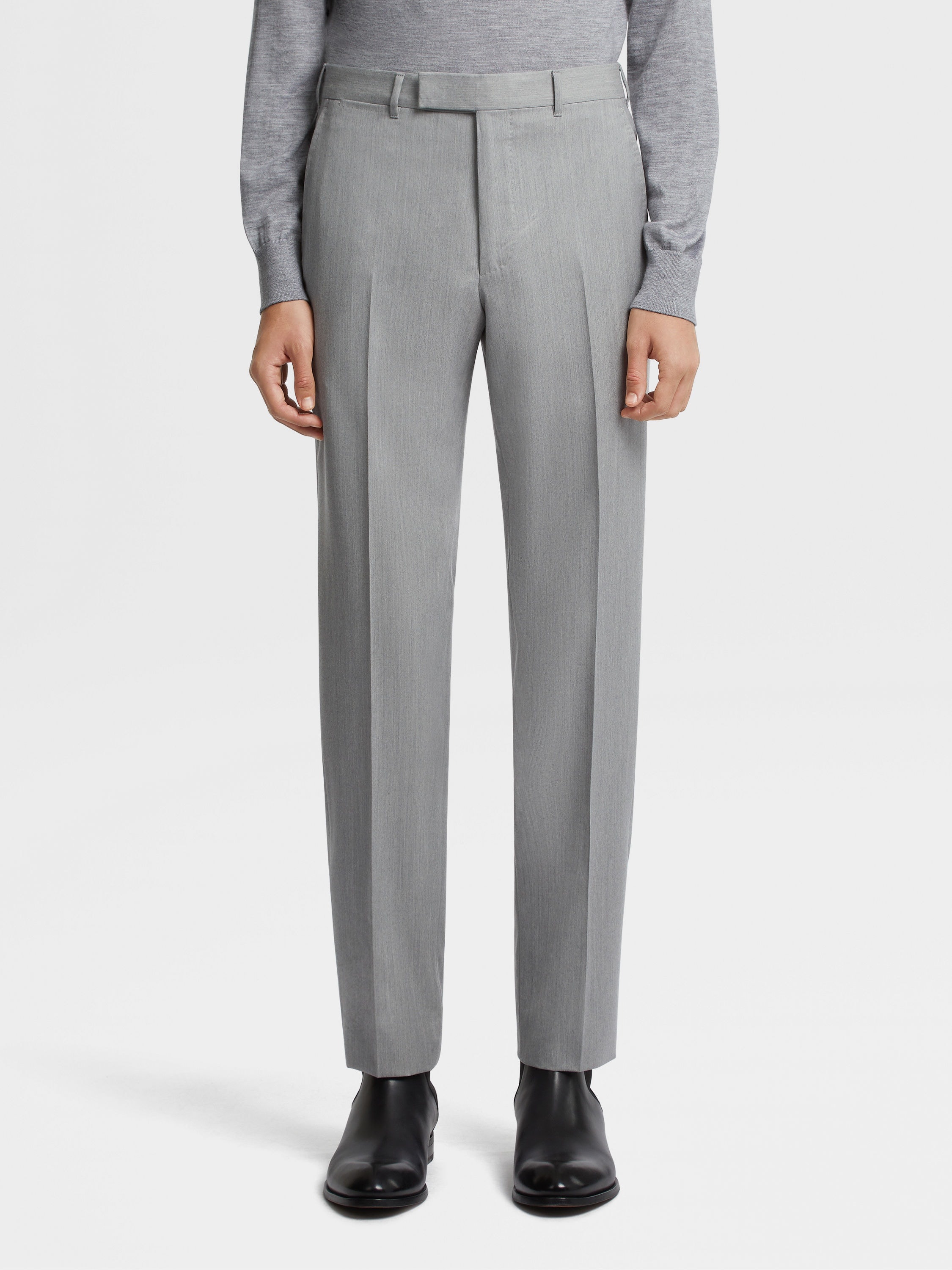 LIGHT GREY CENTOVENTIMILA WOOL SUIT - 5