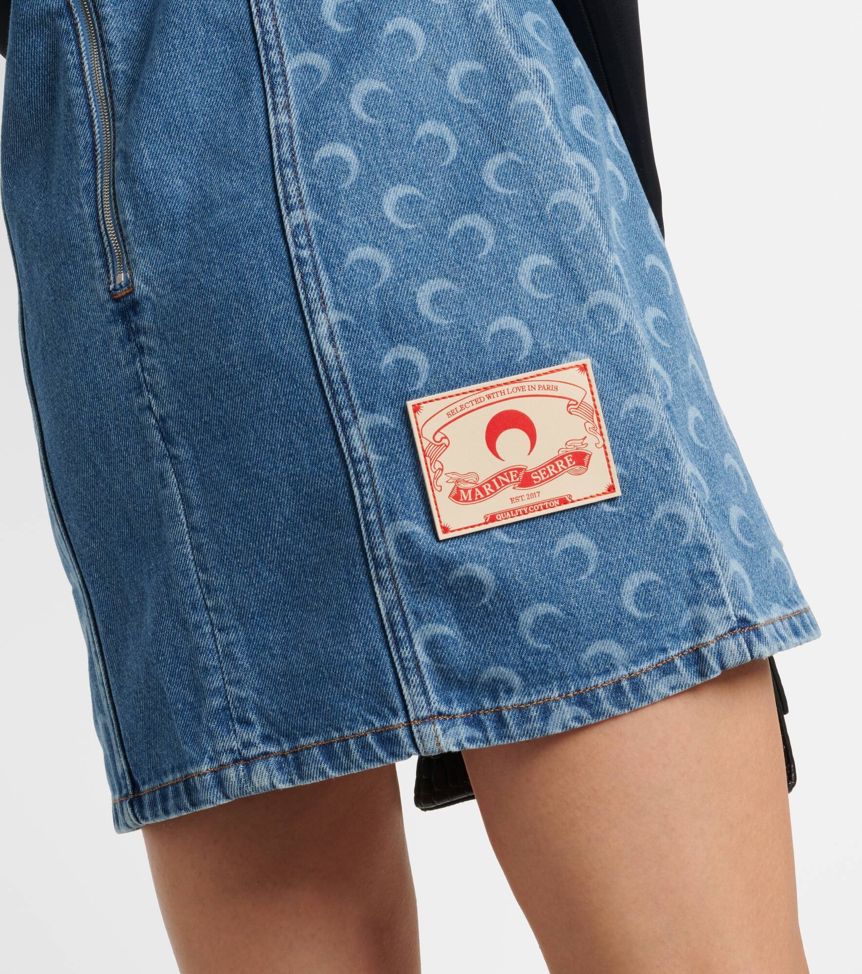 All Over Moon denim minidress - 6