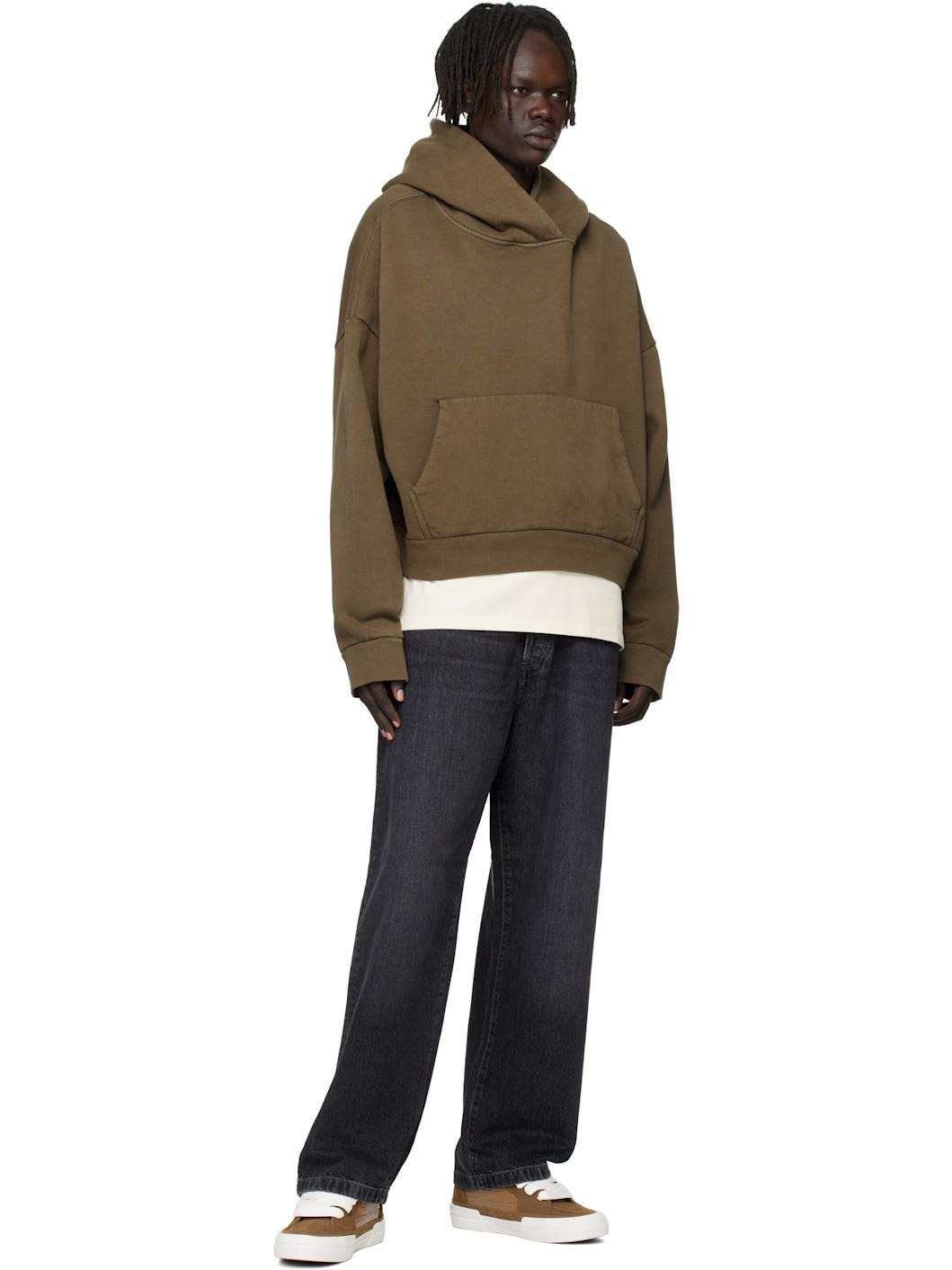 Brown Croc Debossed Sunset Skate Sneakers - 5