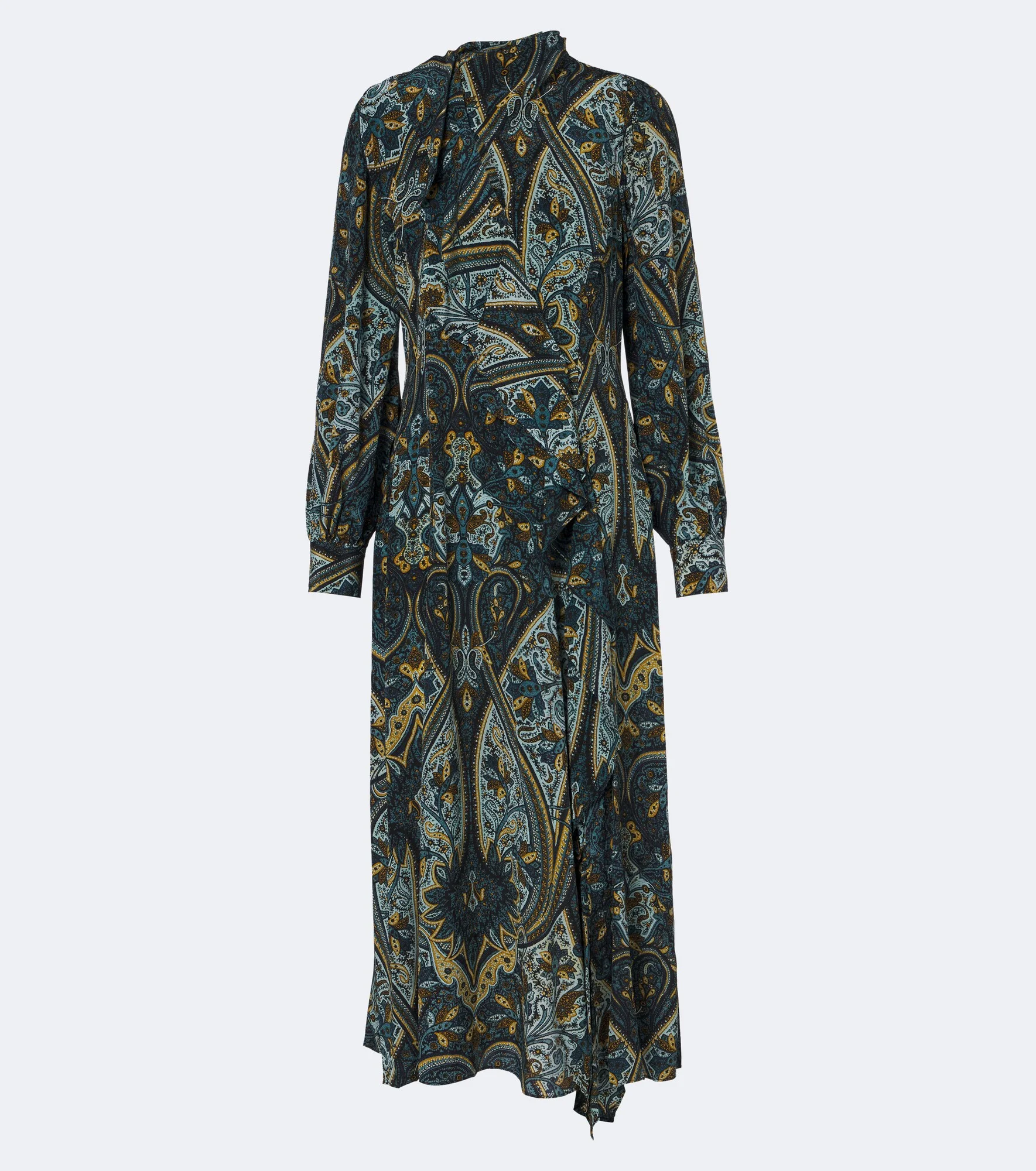 Sabrina silk crêpe de chine midi dress - 1