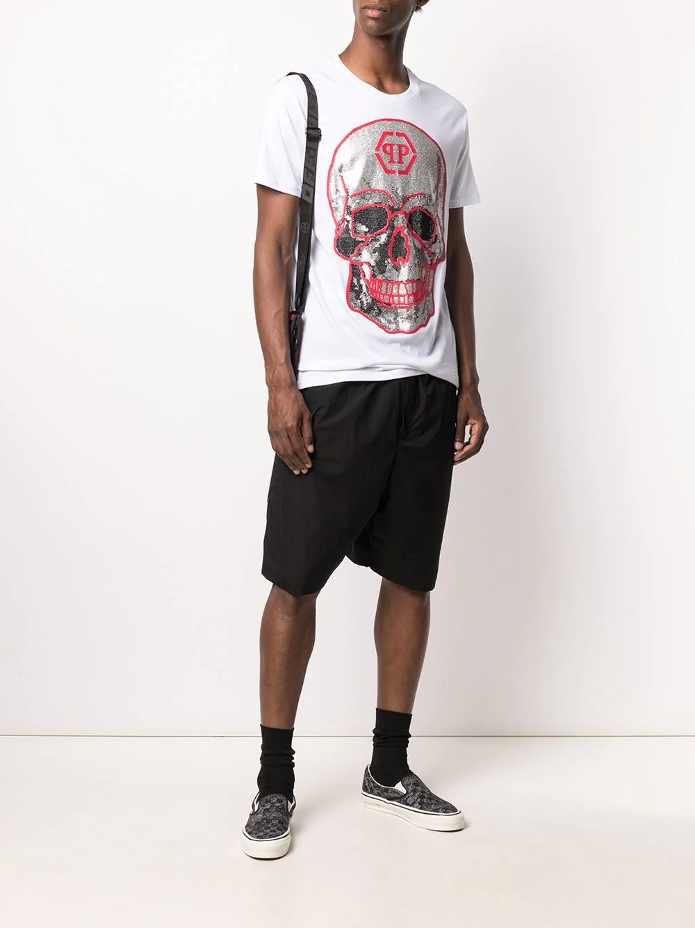 skull print T-shirt - 2