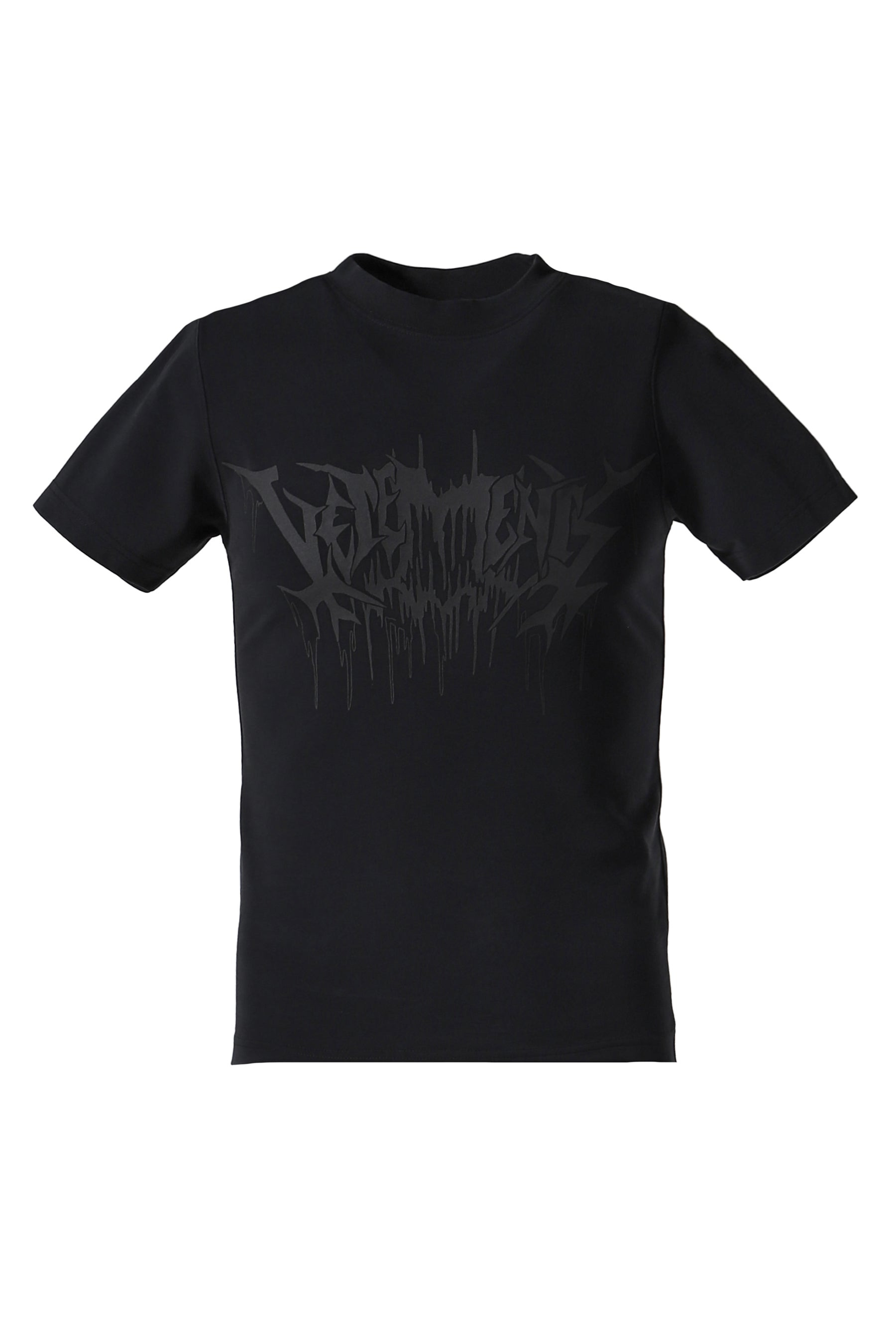 DRIP METAL FITTED UNISEX T-SHIRT / BLK - 5