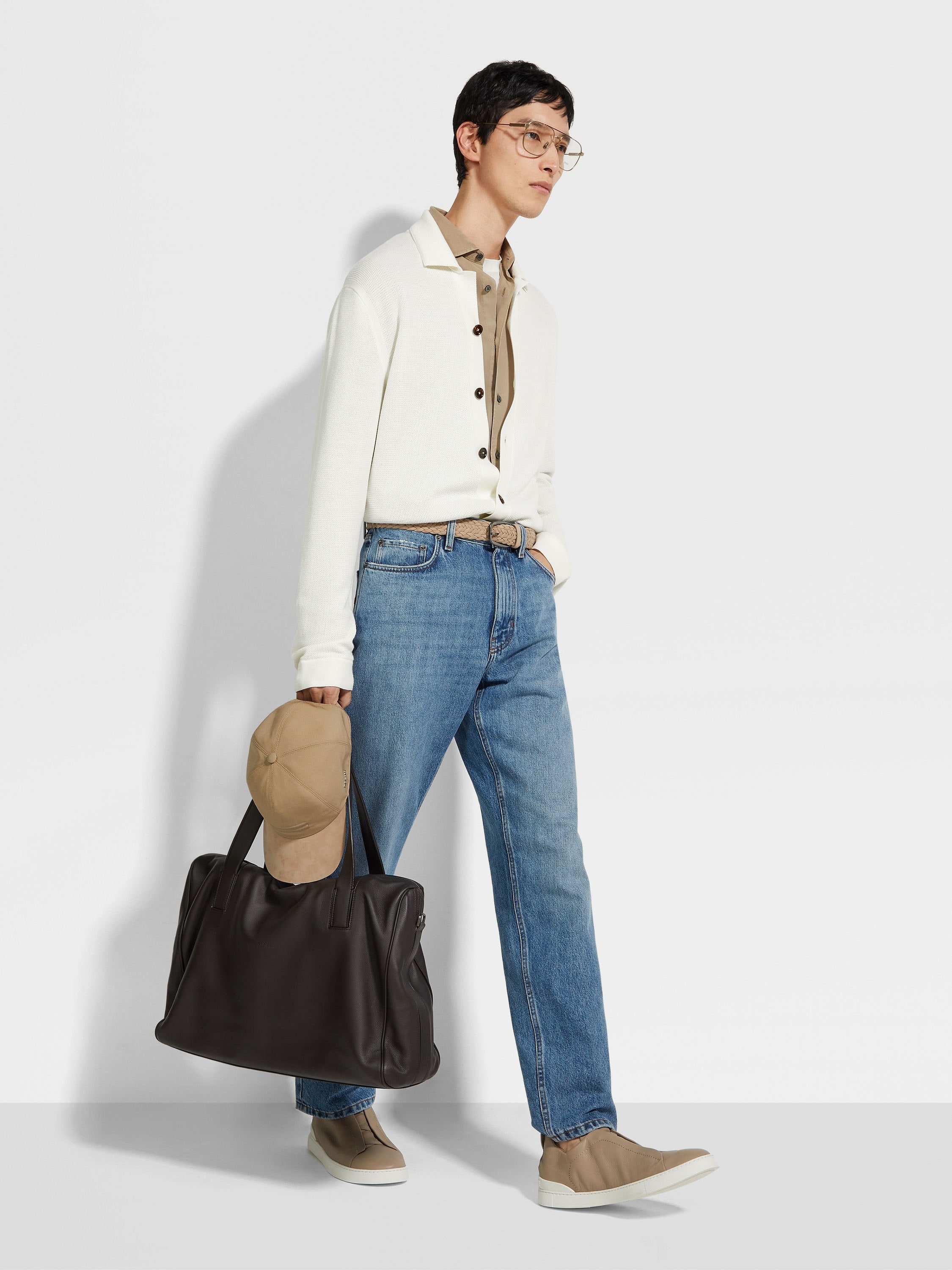 WHITE WOOL SHIRT - 3