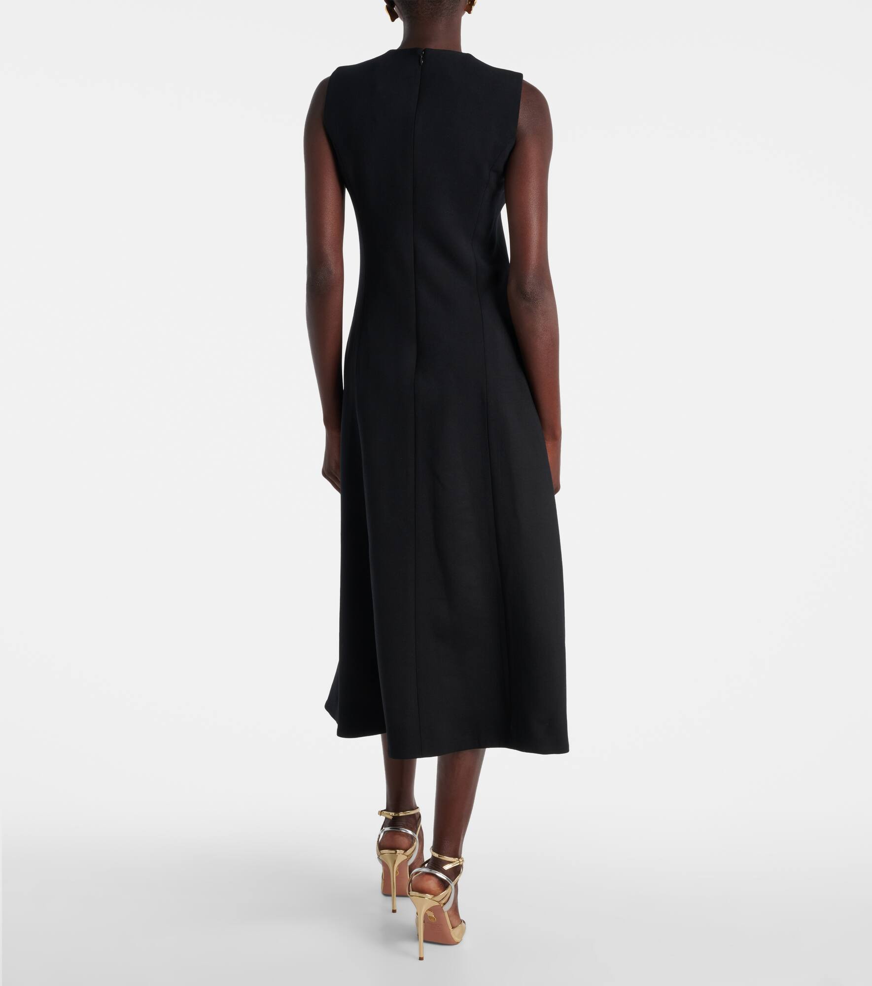 Embellished wool-blend cocktail dress - 3