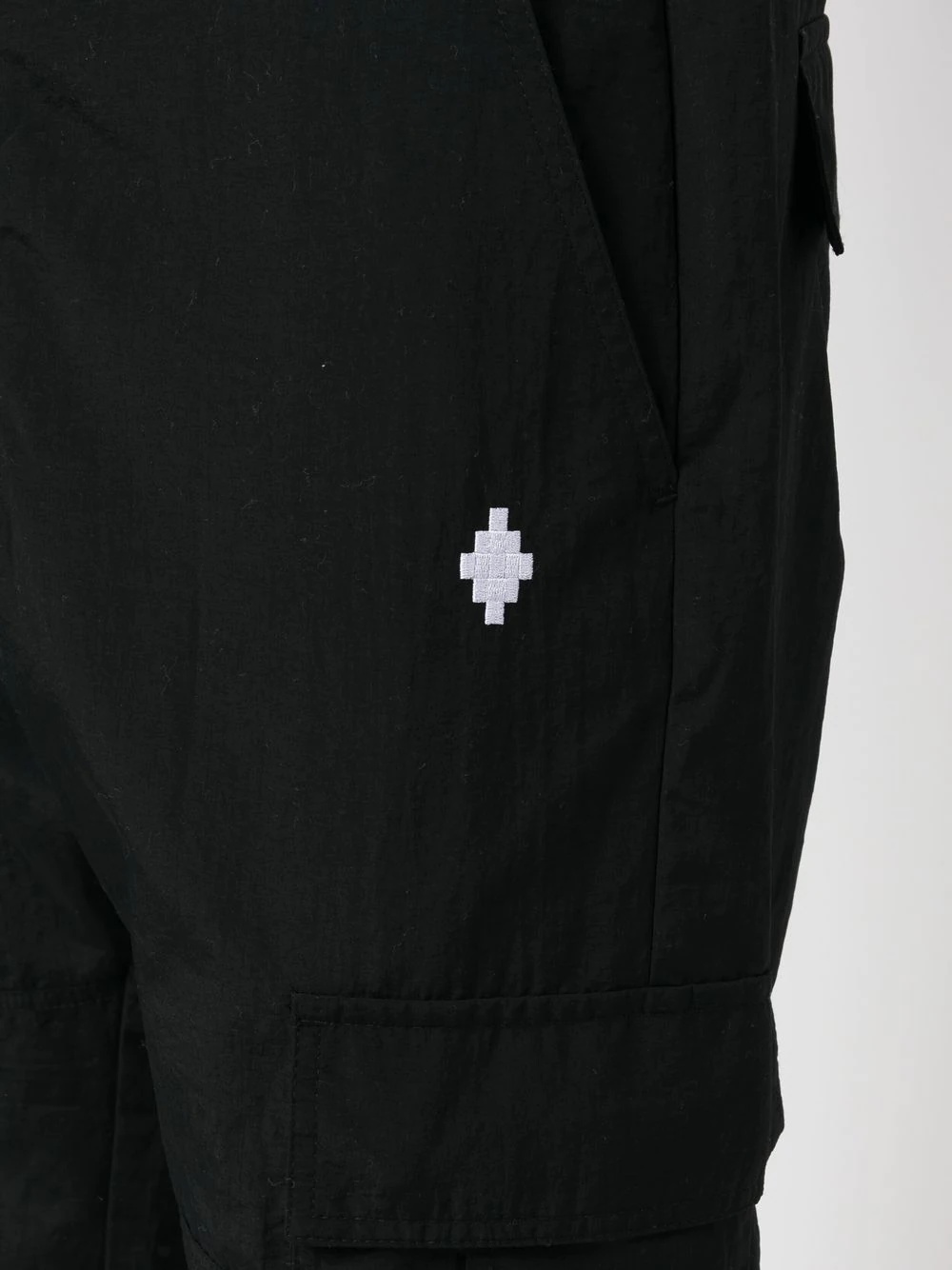 logo-embroidered cargo trousers - 5