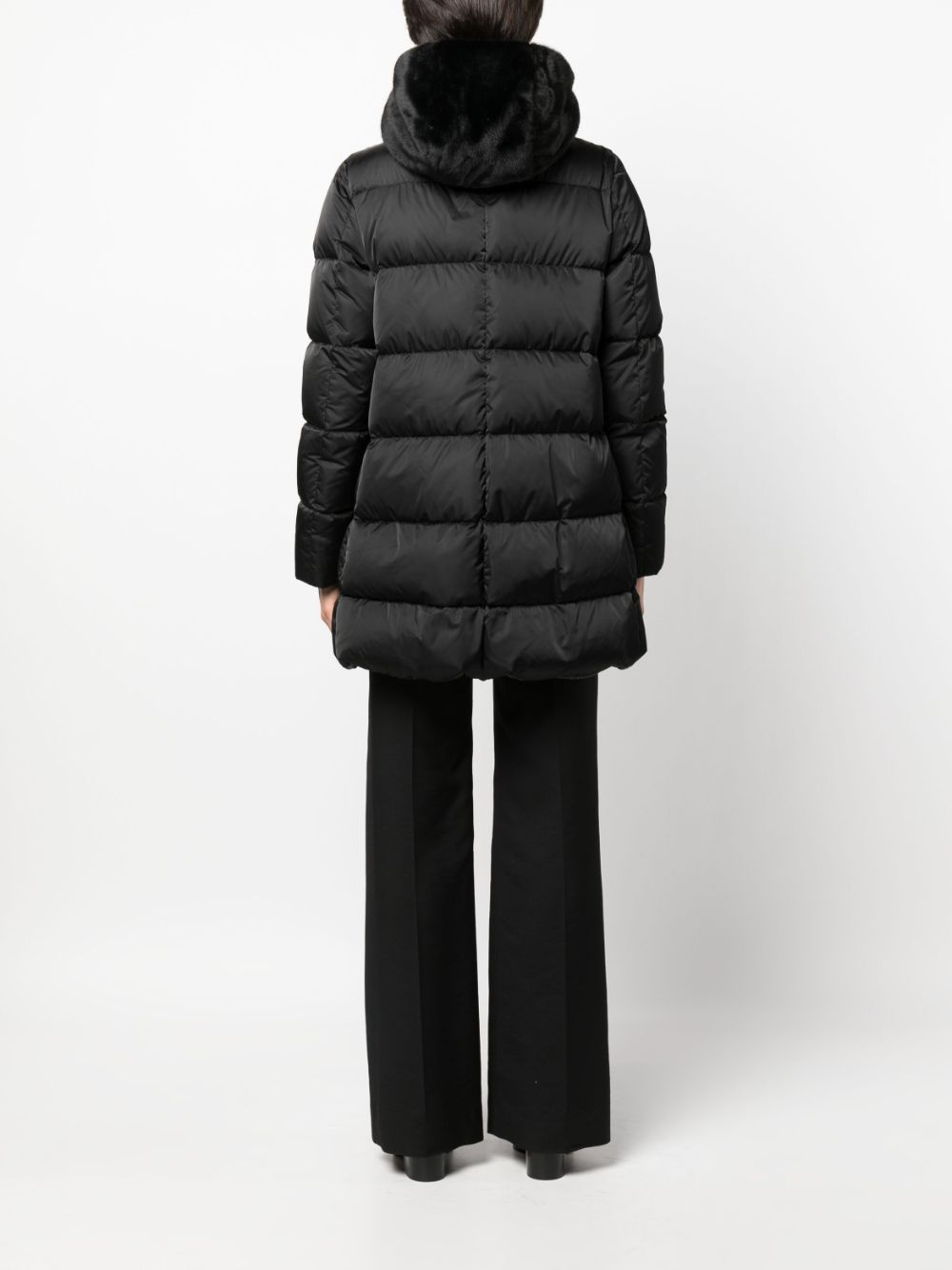hooded quilted coat - 4