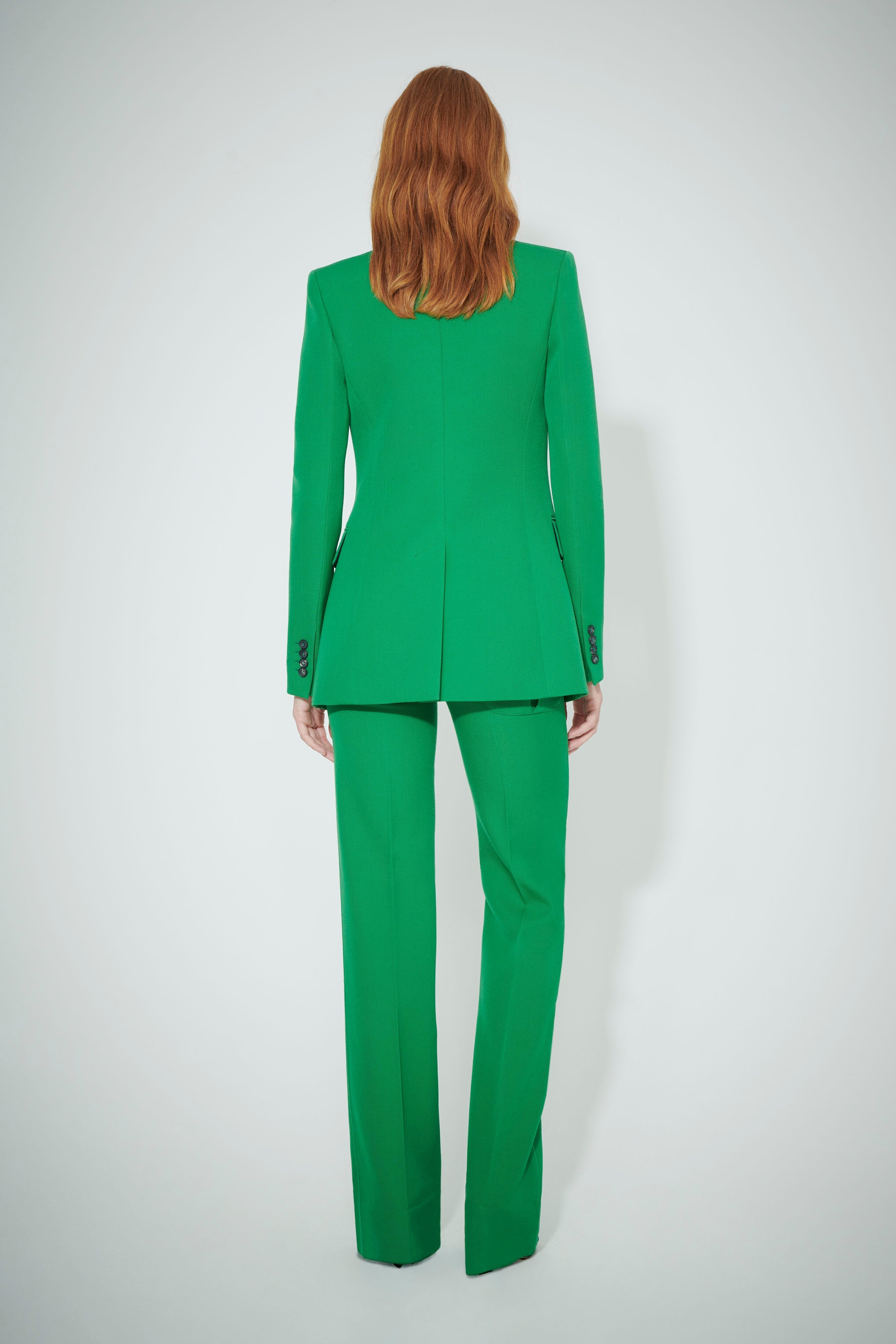 Peak Lapel Jacket in Bright Green - 3