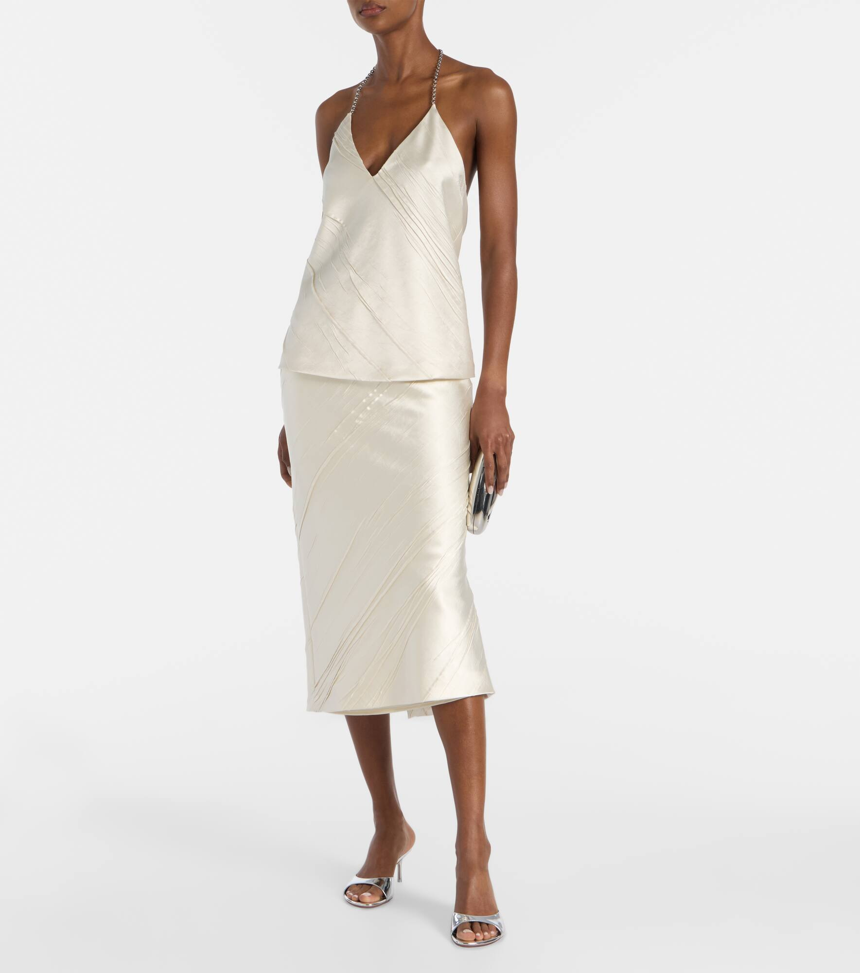 Fatuo chain-detail satin camisole - 2