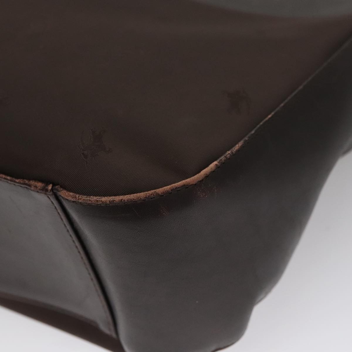 Burberry Shoulder Bag Nylon Leather Brown - 14