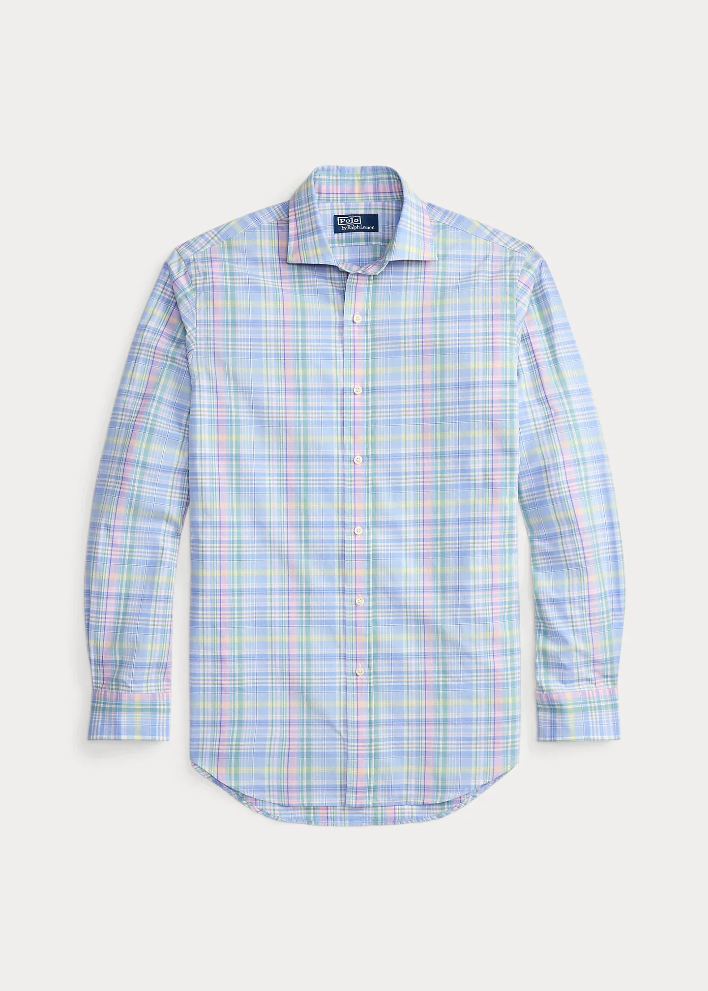 Classic Fit Plaid Poplin Shirt - 1