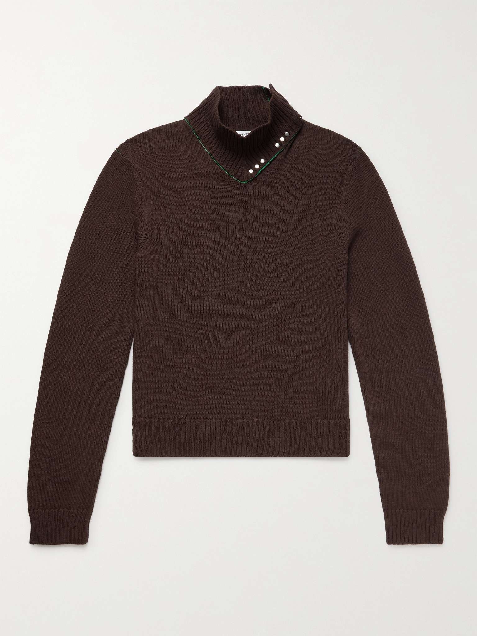 Slim-Fit Ribbed Wool Rollneck Sweater - 1