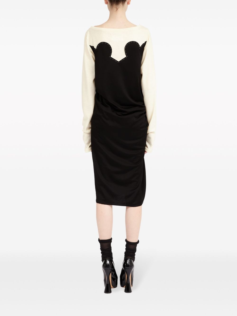 Spliced-jersey midi dress - 5