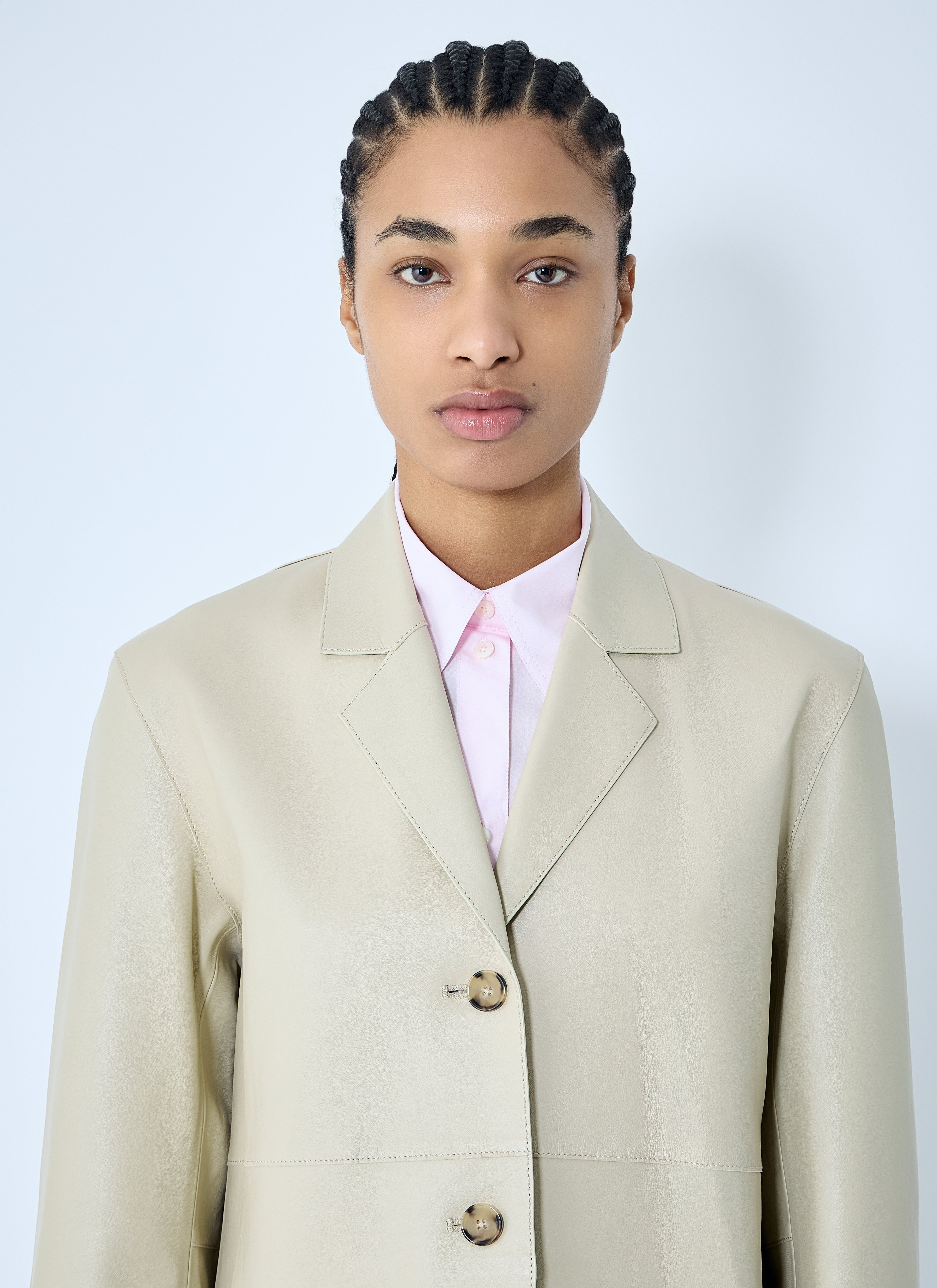 Toteme Women Clean Leather Blazer - 5