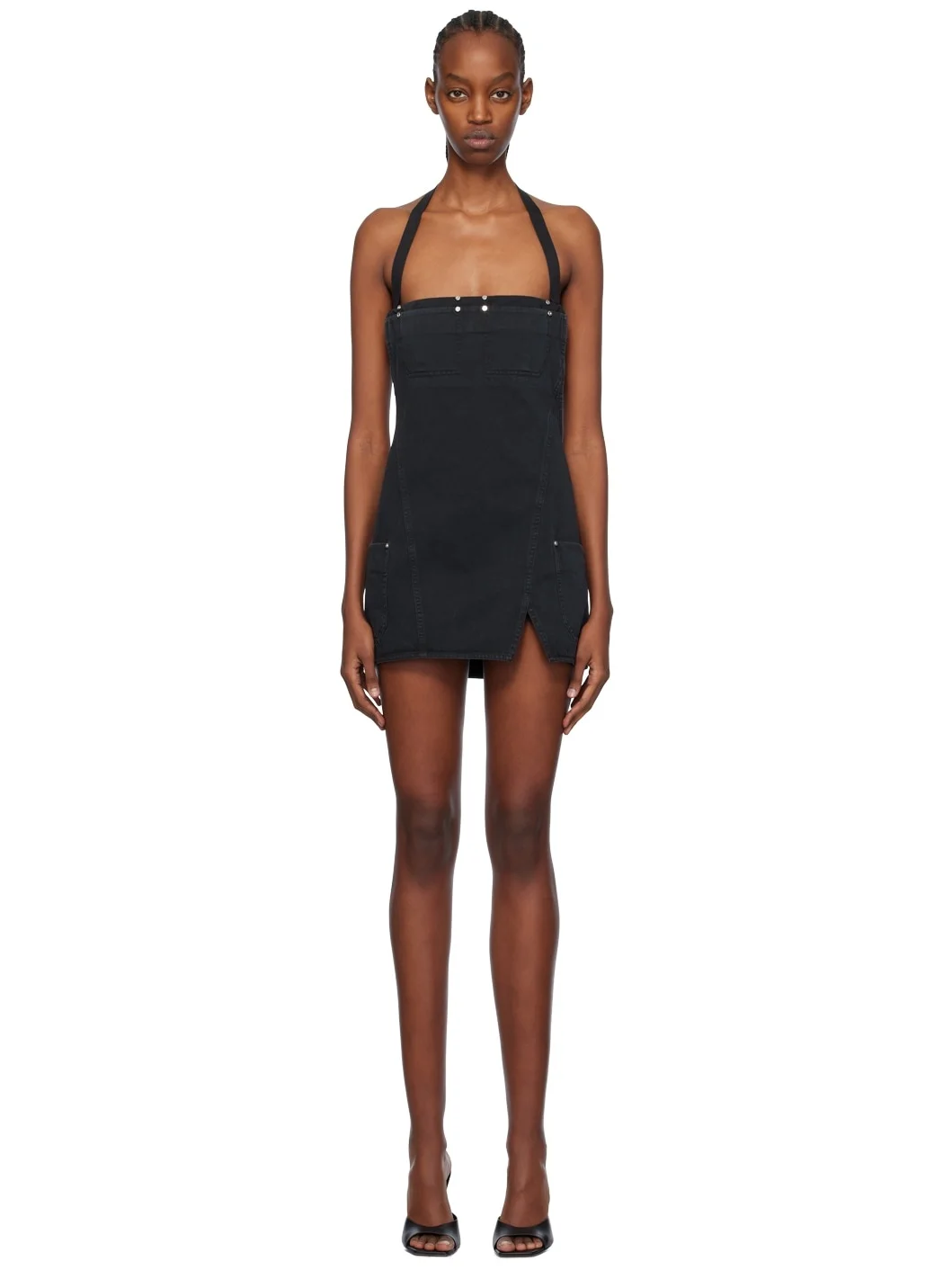 Black Apron Minidress - 1