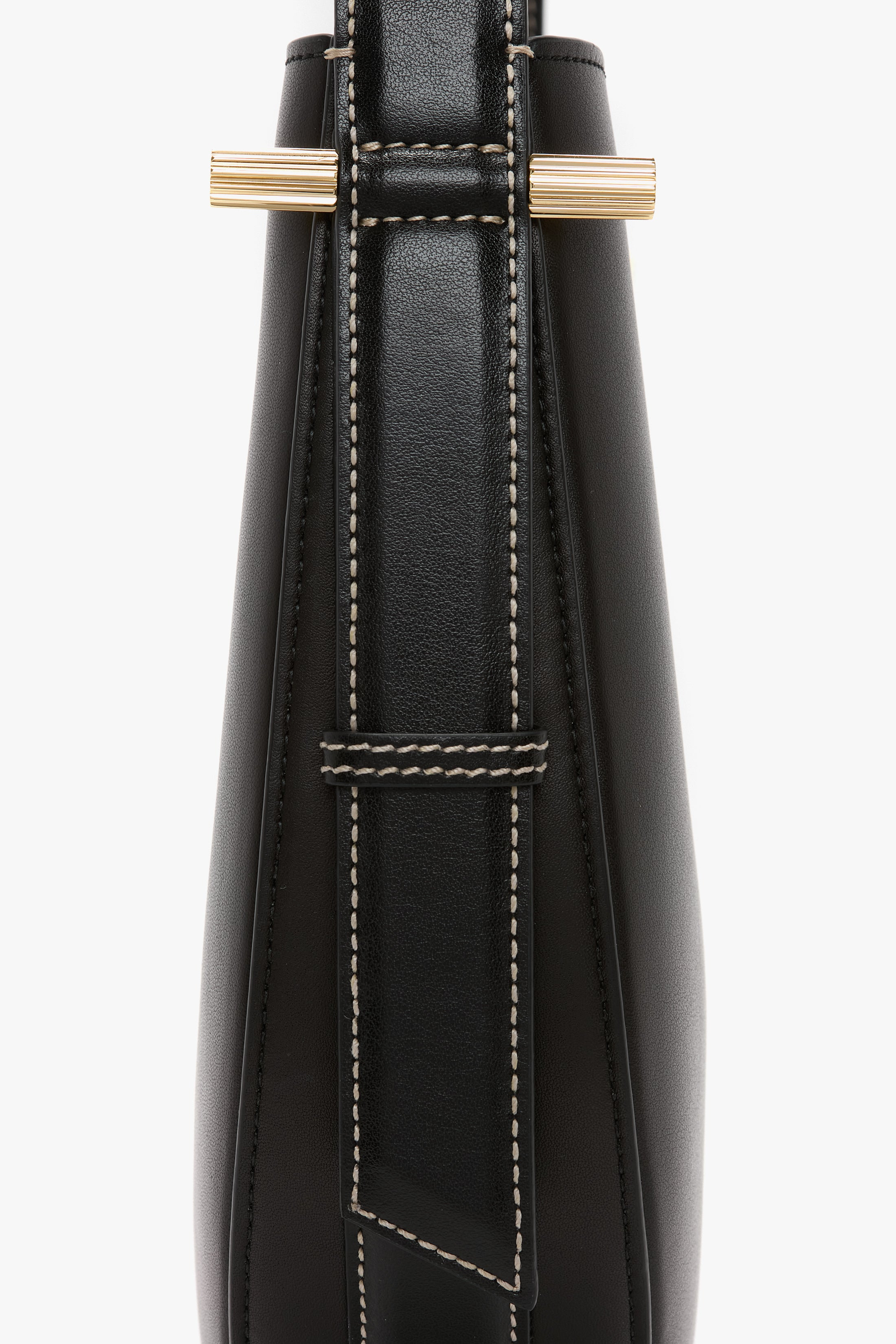 Dia Hobo Bag In Black Smooth Leather - 5