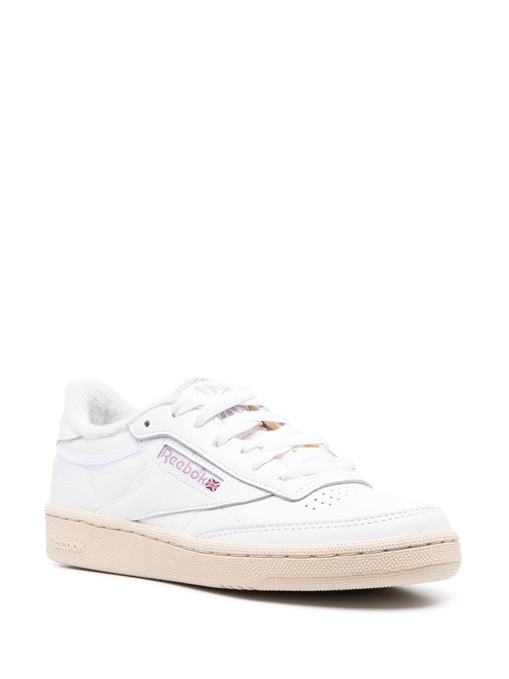 leather low-top sneakers - 2