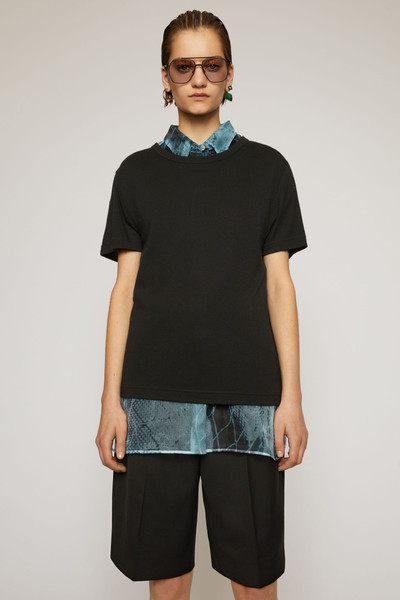 Acne Studios Crewneck t-shirt black outlook