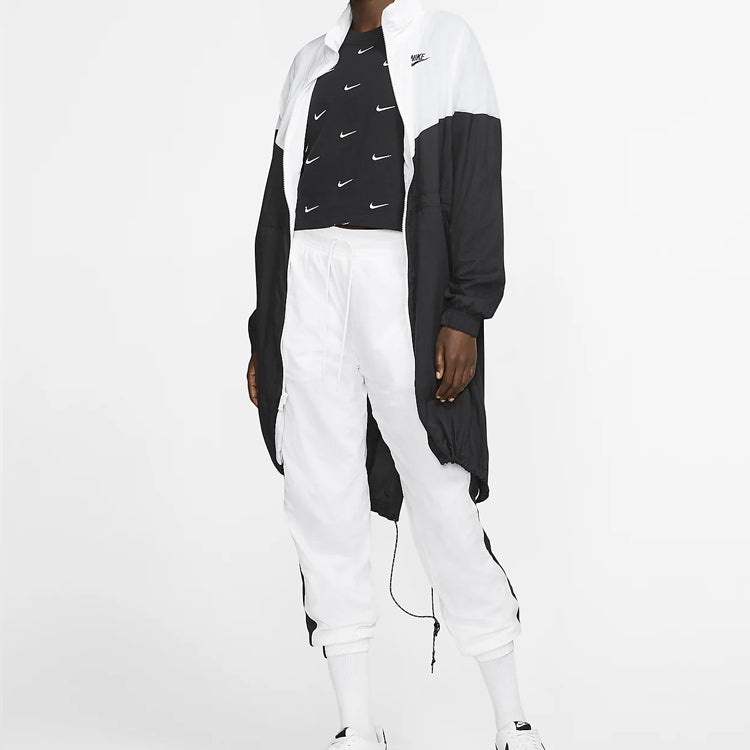 (WMNS) NikeLab Swoosh Small Embroidered Logo Short Sleeve 'Black' CK4092-010 - 4