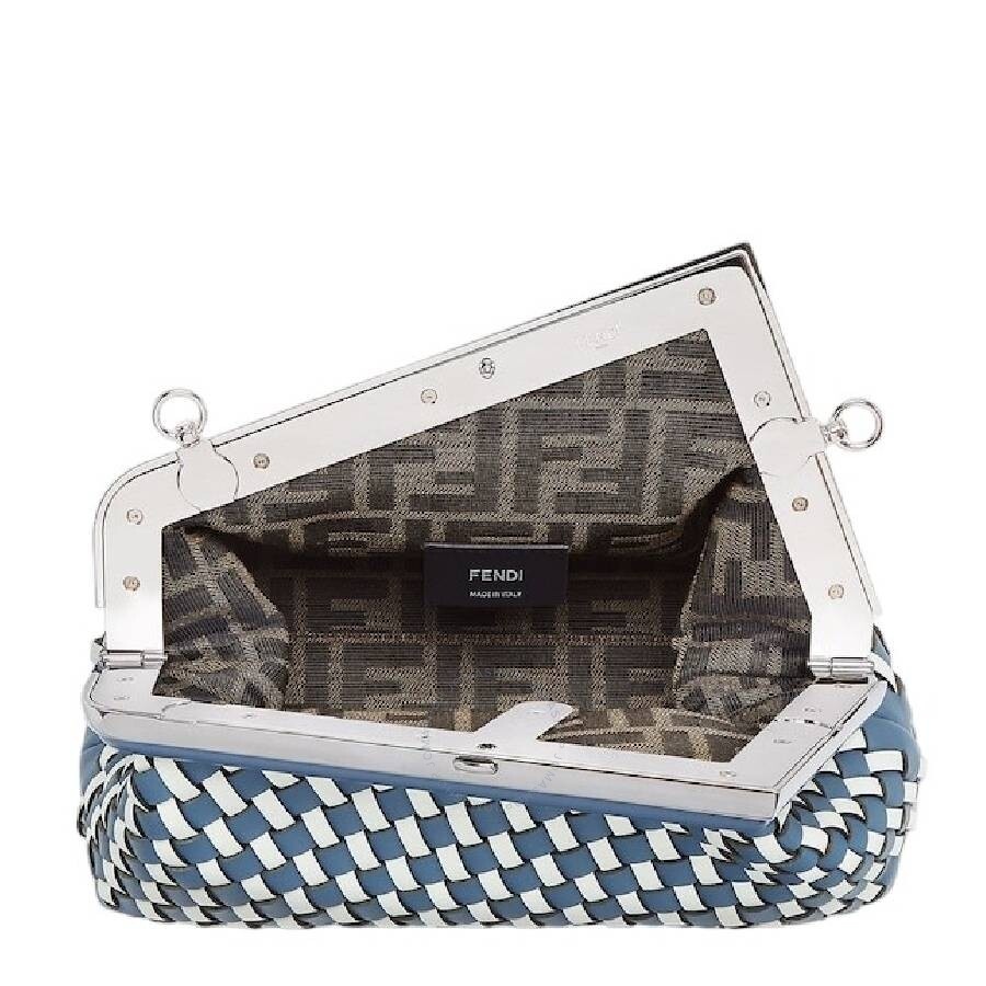 Fendi Detachable Strap Hand Woven Clutch - 4