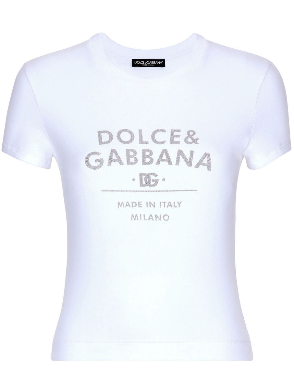 logo-print cotton-blend T-shirt - 1