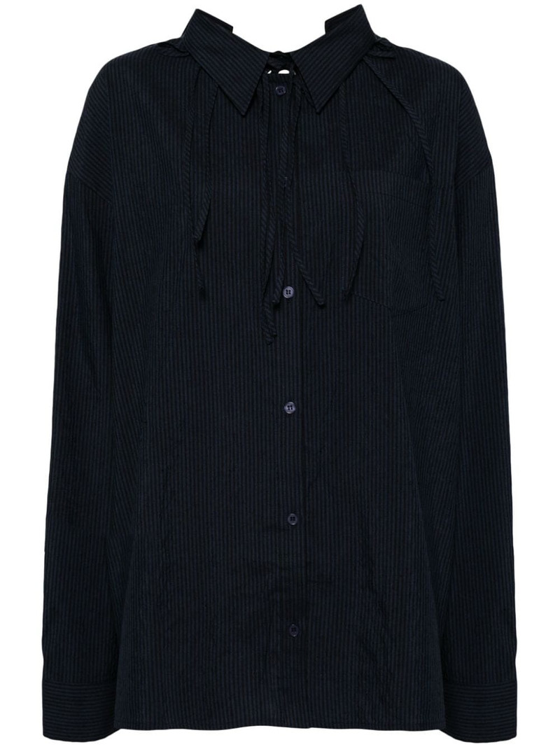 back tie oversized shirt 1