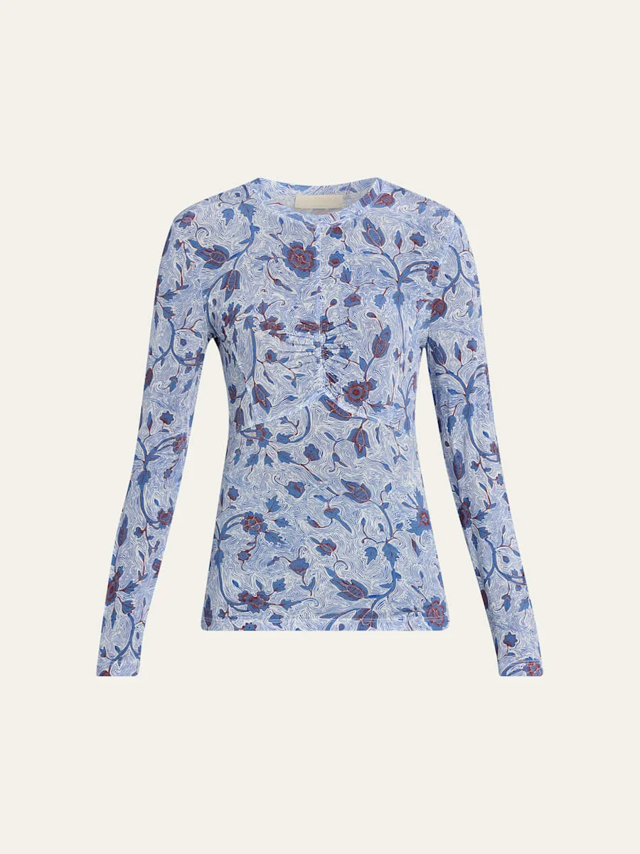 Neri Printed Long-Sleeve Top - 1
