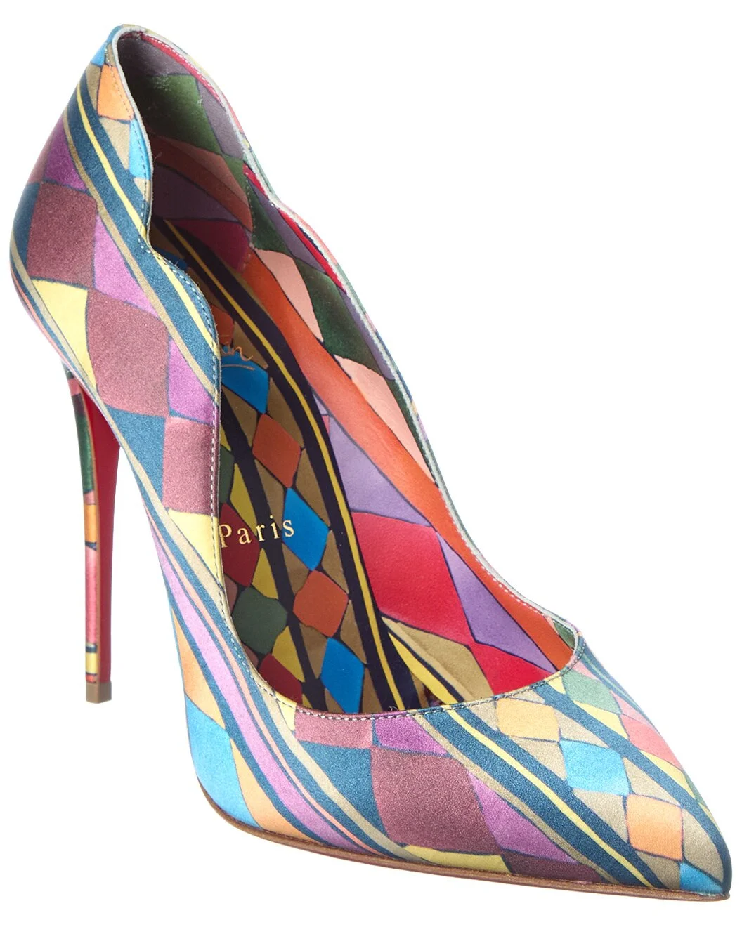 Christian Louboutin Hot Chick 100 Satin Pump - 1